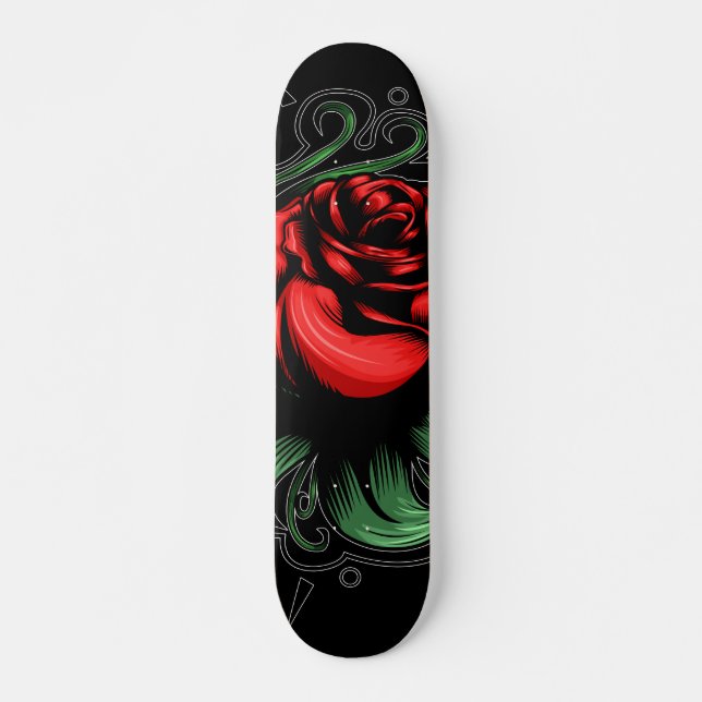 Amazing Rose Skateboard (Front)