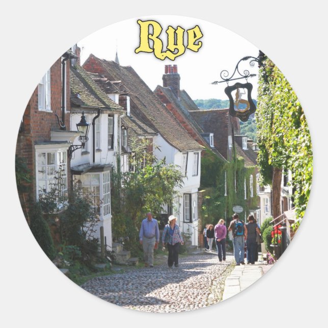 Amazing! Rye England Classic Round Sticker (Front)