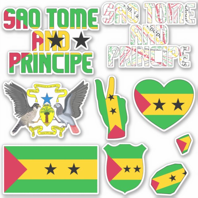 Amazing Sao Tome and Principe Shapes National (Front)