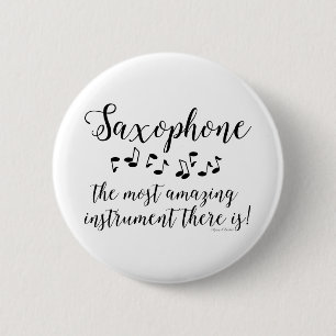 Amazing Saxophone 6 Cm Round Badge