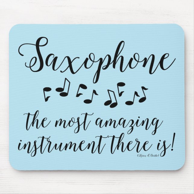 Amazing Saxophone Mouse Pad (Front)