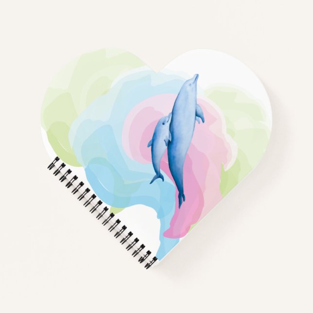 Amazing sea with dolphins notebook (Front)
