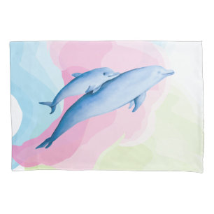 Amazing sea with dolphins pillowcase