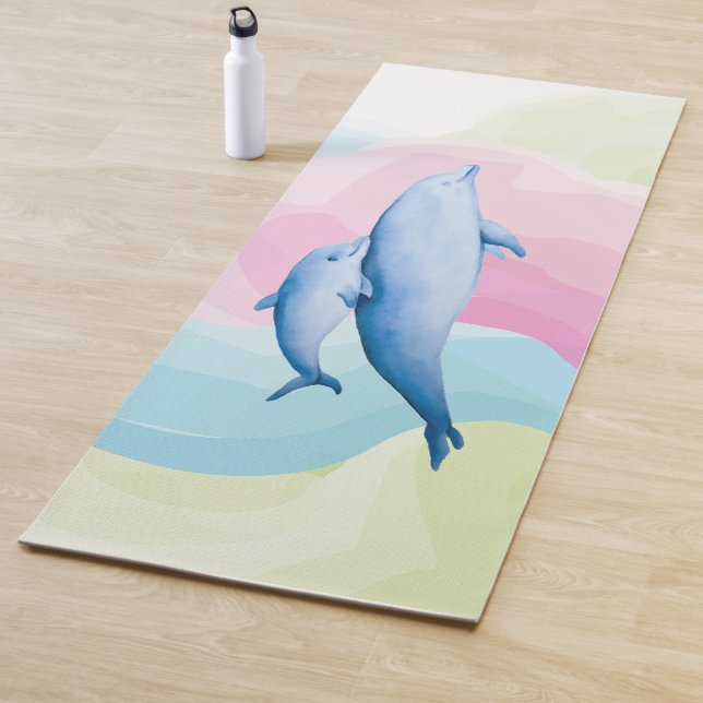 Amazing sea with dolphins yoga mat (In Situ)