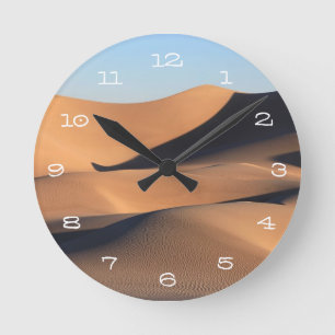 Amazing Shadows of Desert Round Clock