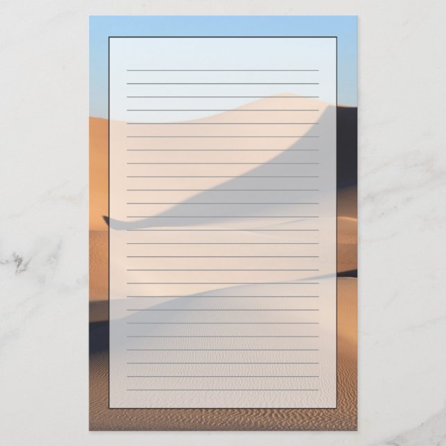 Amazing Shadows of Desert Stationery (Front)