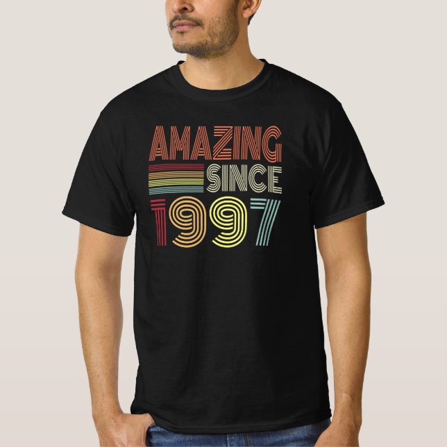 Amazing Since 1997 Retro Born In 1997 Birthday T-Shirt (Front)