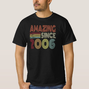 Amazing Since 2006 Retro Born In 2006 Birthday T-Shirt