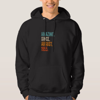 Amazing Since August 1955 68th Birthday Hoodie