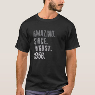 Amazing Since August 1956 66th Birthday Vintage 19 T-Shirt