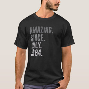 Amazing Since July 1964 58th Birthday Vintage 1964 T-Shirt