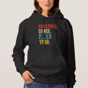 Amazing Since July 1980 42 Year Old 42nd Birthday Hoodie