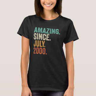 Amazing Since July 2000 23rd Birthday  23 Years Ol T-Shirt