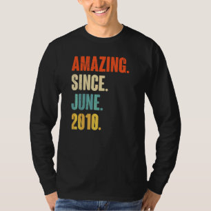 Amazing Since June 2010 12 Year Old 12th Birthda T-Shirt