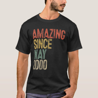 Amazing Since May 2000 Men Woman 21St Birthday 21 T-Shirt