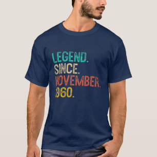 Amazing Since November 1960 60th Birthday Gift 60 T-Shirt