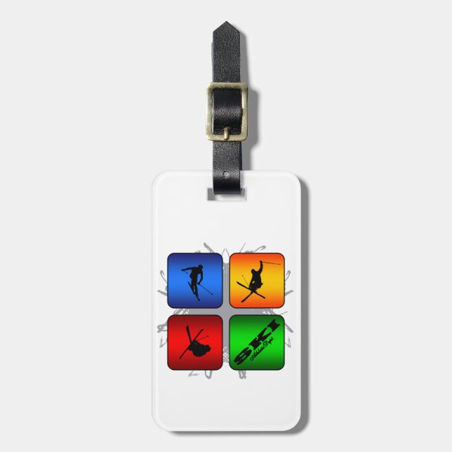 Amazing Ski Urban Style Luggage Tag (Front Vertical)