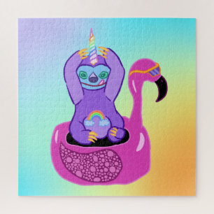 Amazing Slothicorn Pool Party! Jigsaw Puzzle