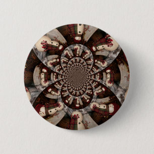 Amazing Snowman 6 Cm Round Badge