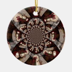 Amazing Snowman Ceramic Tree Decoration