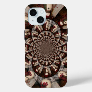 Amazing Snowman Kaleidoscope   Intricate Winter Ar iPhone 15 Case
