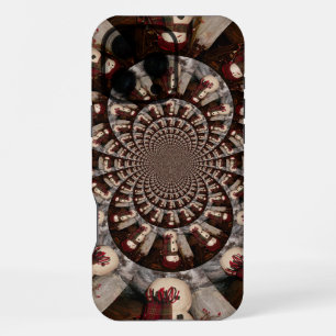 Amazing Snowman Kaleidoscope Intricate Winter Ar iPhone Case