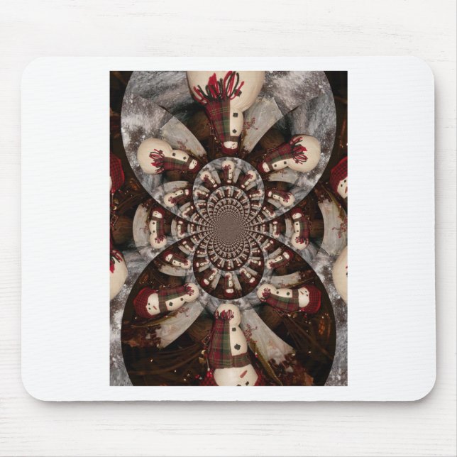 Amazing Snowman Mouse Pad (Front)