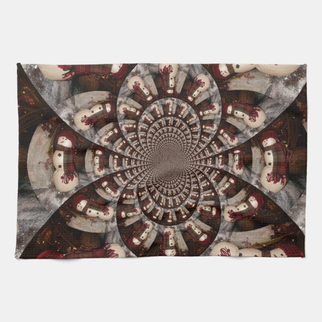 Amazing Snowman Tea Towel (Horizontal)