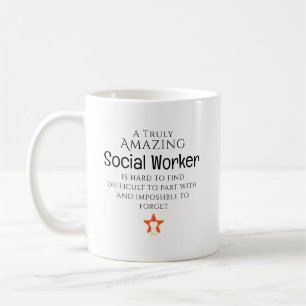 Amazing Social Worker Hard To Find Personalised Coffee Mug