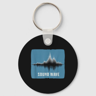 Amazing Sound Wave Speech Key Ring