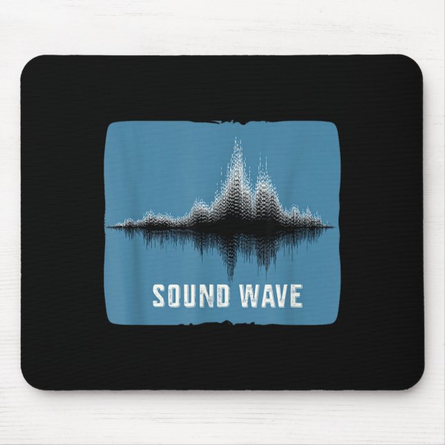 Amazing Sound Wave Speech Mouse Pad (Front)