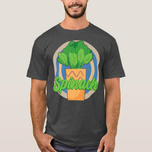 Amazing Spinach Nutrition Design Vegan Power Spina T-Shirt