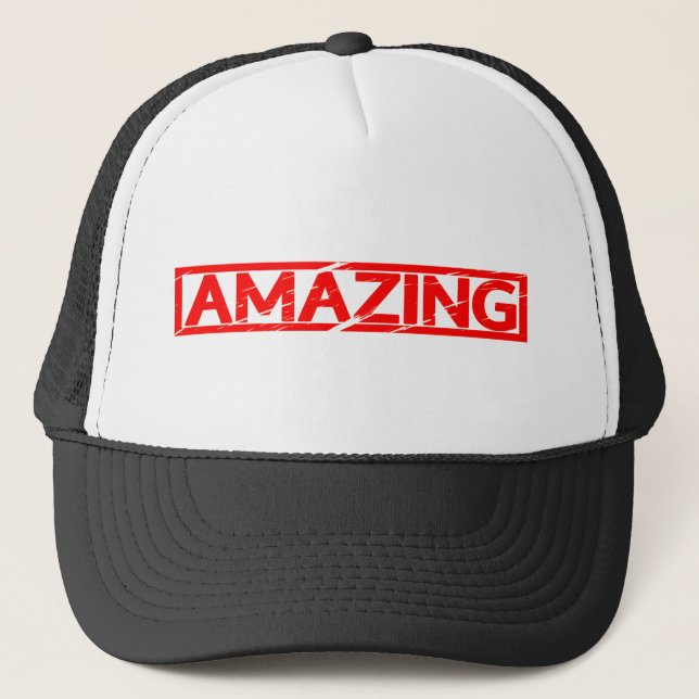 Amazing Stamp Trucker Hat (Front)