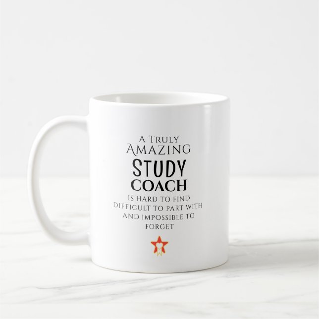 Amazing Study Coach Hard To Find Personalised  Coffee Mug (Left)