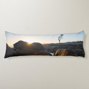 Amazing sunrise at the Bay of Fires, Tasmania Body Cushion