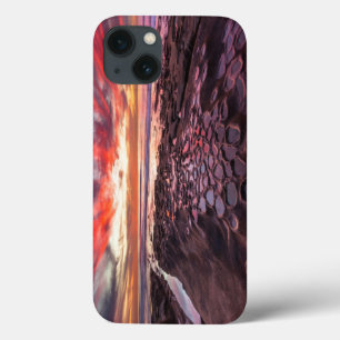 Amazing sunset at the tide pools iPhone 13 case