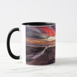 Amazing sunset at the tide pools mug