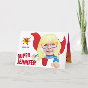 Amazing Superhero Birthday Awesome Gift  Card