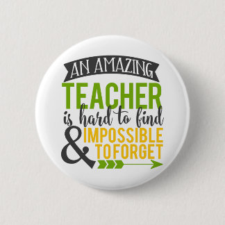 Amazing Teacher Appreciation 6 Cm Round Badge
