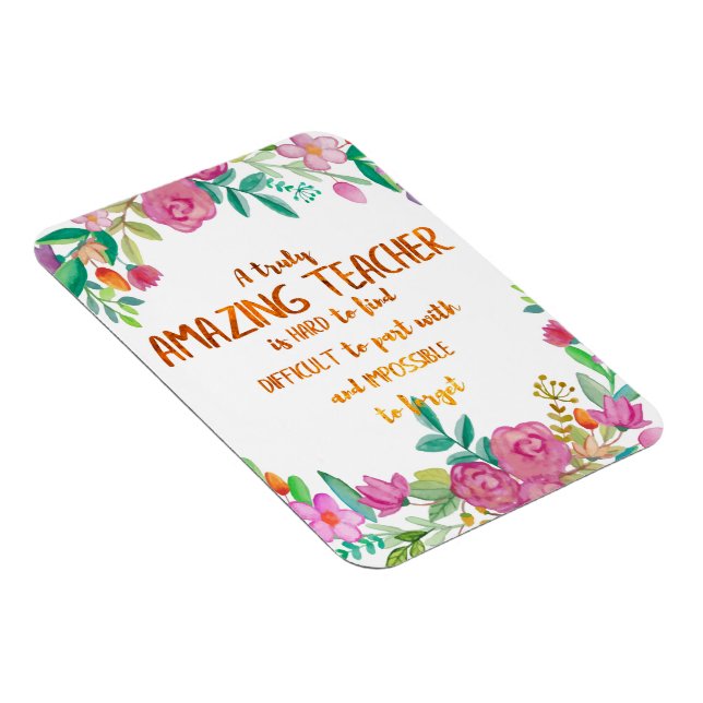 Amazing Teacher Appreciation Gift Sign Thank you Magnet (Right Side)