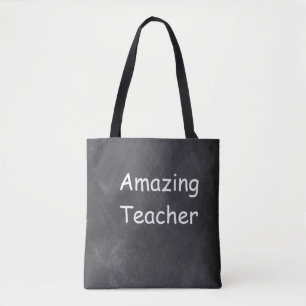Amazing Teacher Chalkboard Design Gift Idea Tote Bag