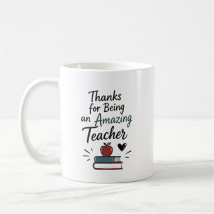 Amazing Teacher Thank You Personalised Coffee Mug