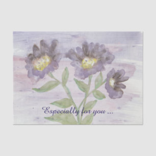 Amazing tissue paper large purple flowers