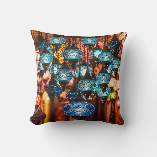 Amazing traditional handmade turkish lamps in souv cushion (Front)