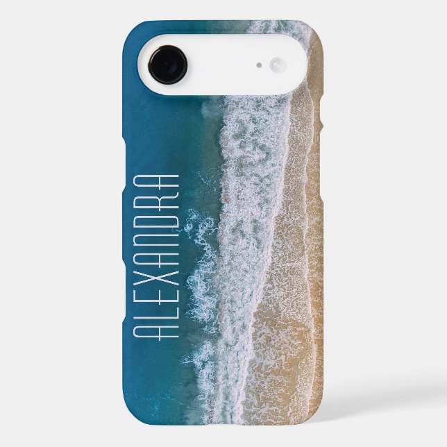 Amazing Tropical Sand Beach Customised Name Case-Mate iPhone Case (Back)