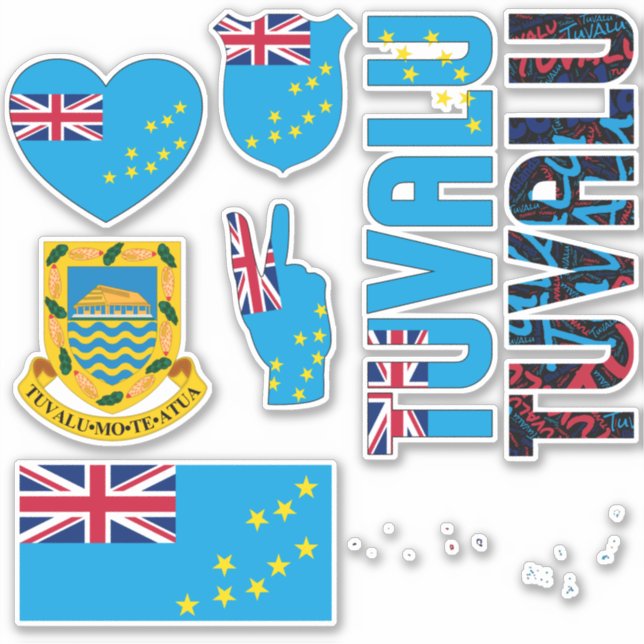 Amazing Tuvalu Shapes National Symbols (Front)