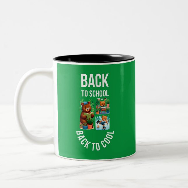Amazing typography Back to school design  Two-Tone Coffee Mug (Left)