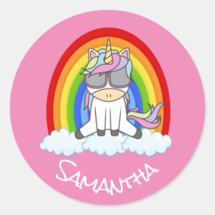 Amazing Unicorn Classic Round Sticker