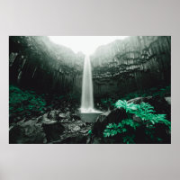 Amazing view of Svartifoss waterfall. Scenic image