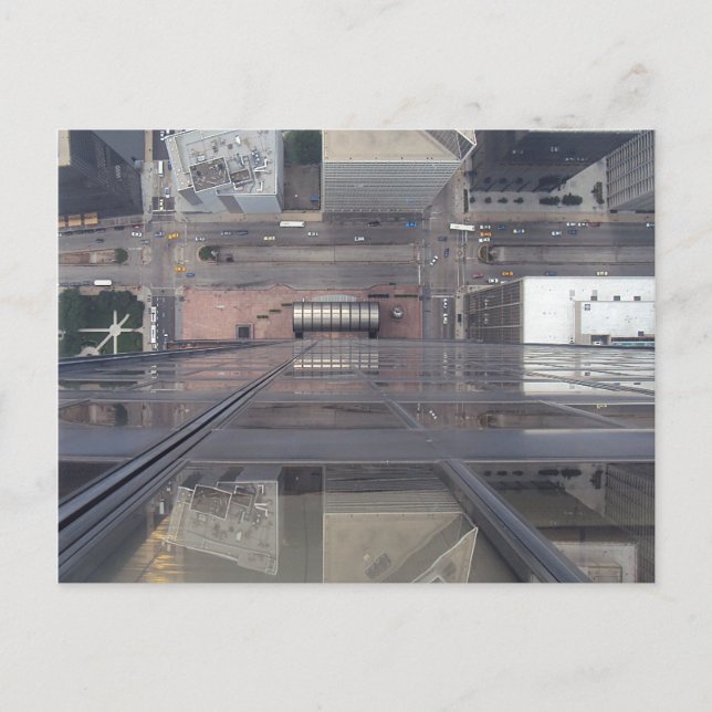 Amazing View Willis Tower Looking Down Postcard (Front)